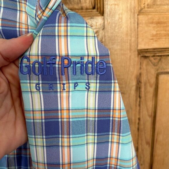 Peter Millar Womens Size Small Colorful Plaid Golf Pride Button Front Shirt Blue - Picture 4 of 5